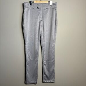 Rawlings Men's Semi-Relaxed Baseball Pants Gray Size Large Pro-Dri Pro 150